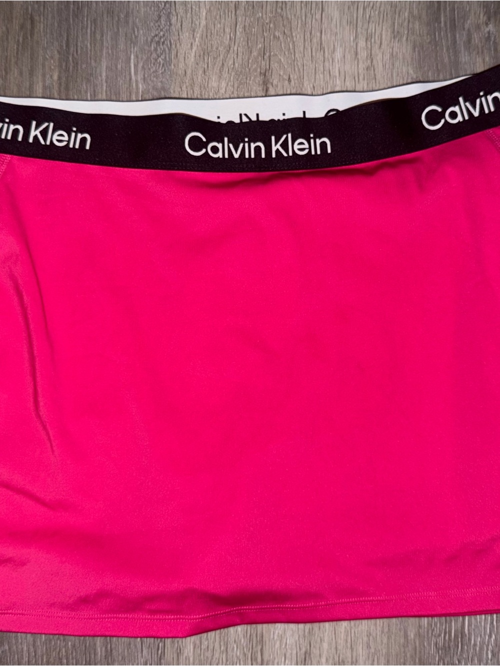 Calvin Klein Bright Pink Women’s Skort with Black Logo Waistband